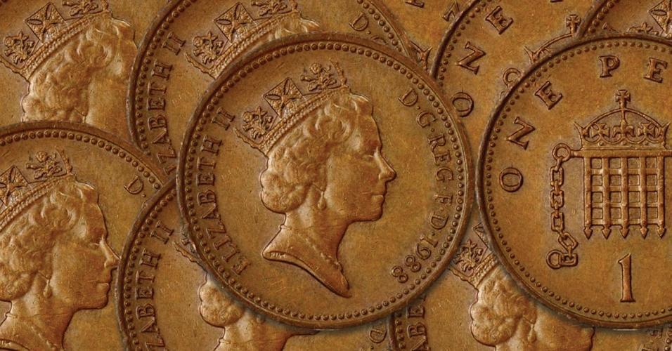 Manchetknopen gemaakt van Engelse Half New Penny munten