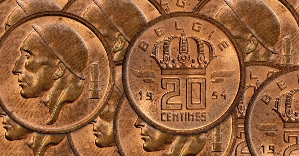 Manchetknopen gemaakt van Belgische 20 Centimes