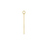 Graveerhanger Rechthoek glans 35 x 6 mm 14K Geelgoud - inclusief lettergravure