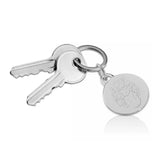 2025 Sleutelhanger rond met gravure naar keuze - Sterling Zilver