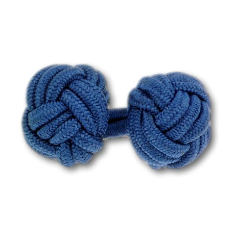 Manchetknopen Blauw (Midden) Gevlochten