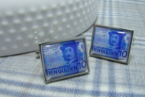 Manchetknopen Briefgeld 10 Gulden