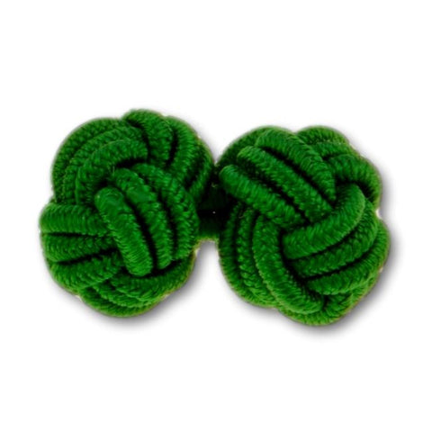 Manchetknopen Groen (midden) Gevlochten