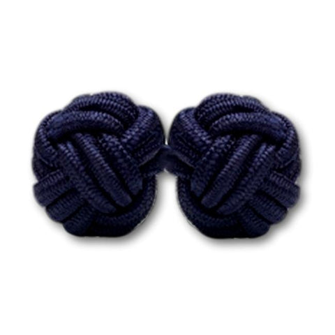 Manchetknopen Blauw (marine) Gevlochten