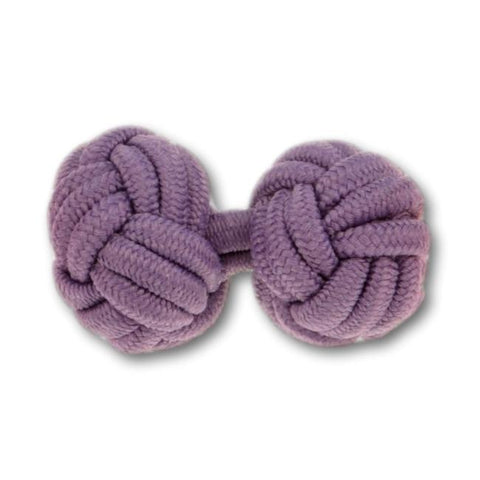 Manchetknopen Paars (Mauve) Gevlochten