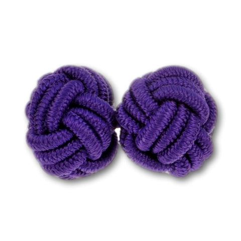 Manchetknopen Paars Gevlochten