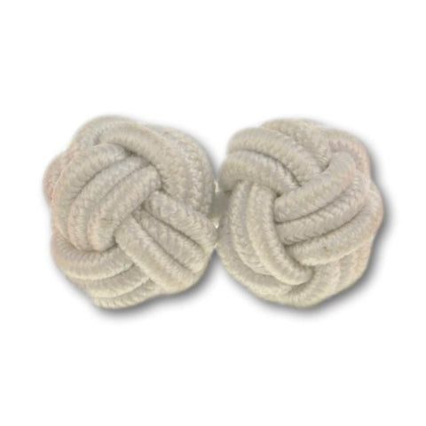 Manchetknopen Wit Gevlochten