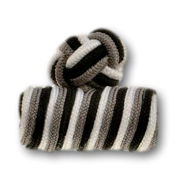 Manchetknopen Zwart Grijs Wit Cilinder