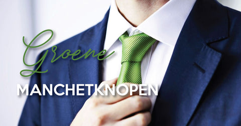 Groene manchetknopen