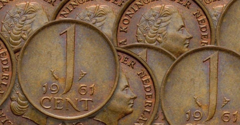 Manchetknopen gemaakt van Nederland Centen