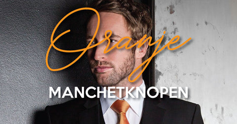 Oranje manchetknopen