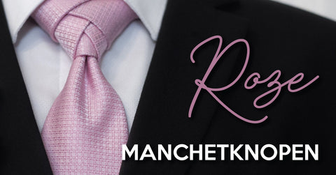 Roze manchetknopen