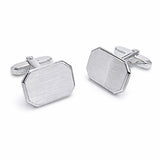 Zilveren Manchetknopen Achthoekig