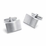 Zilveren Manchetknopen Gebolde Rechthoek met uw Familiewapen gravure- Sterling Zilver