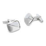 Zilveren Manchetknopen Gematteerd en Glanzend - Sterling Zilver