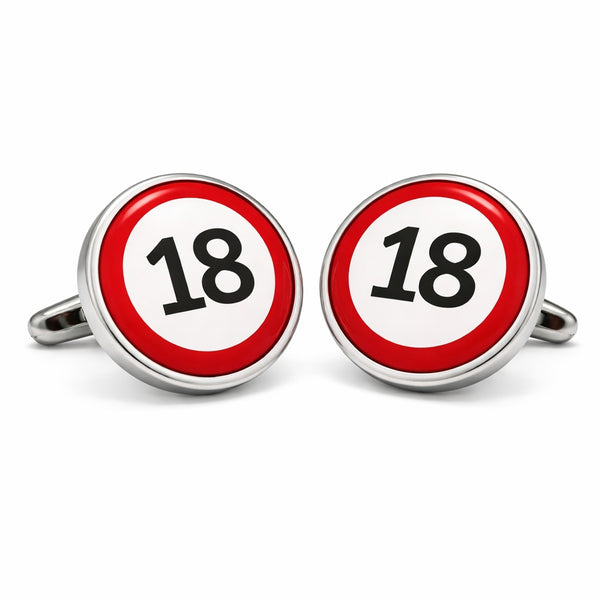 Manchetknopen Verjaardag 18 Jaar
