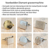 Tijdelijk uitverkocht - Reversspeld Glans Rond met Logogravure - Goudkleurig