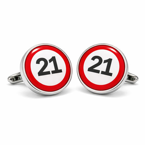 Manchetknopen Verjaardag 21 Jaar