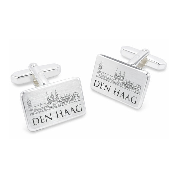 Skyline Den Haag Manchetknopen - Residentie in 925 Zilver