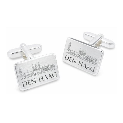 Skyline Den Haag Manchetknopen - Residentie in 925 Zilver