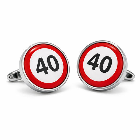 Manchetknopen Verjaardag 40 Jaar