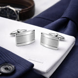 Manchetknopen lichtbol, facetranden met Lettergravure - Edelstaal -