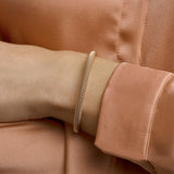 Damesarmband 5.5mm van Edelstaal met Roségouden plating - Lengte 19.5cm