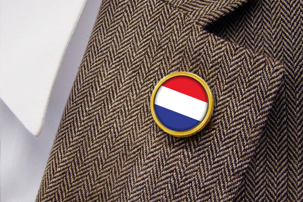 Revers Pin Vlag Nederland - Goudkleurig