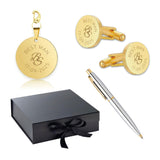 Giftbox Best Man - Manchetknopen, Sleutelhanger en Pen inclusief gravure