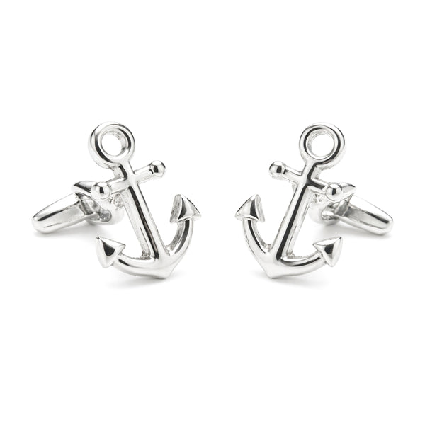 Manchetknopen Anker Zilverkleurig