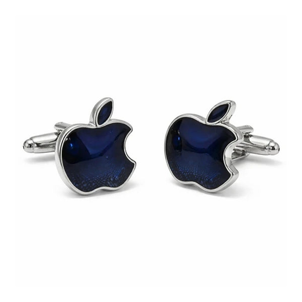 Manchetknopen Apple Blauw
