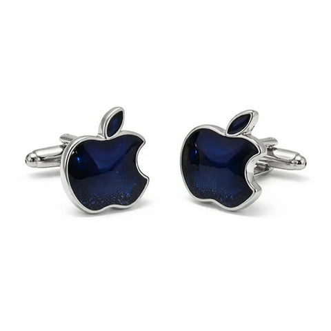 Manchetknopen Apple Blauw