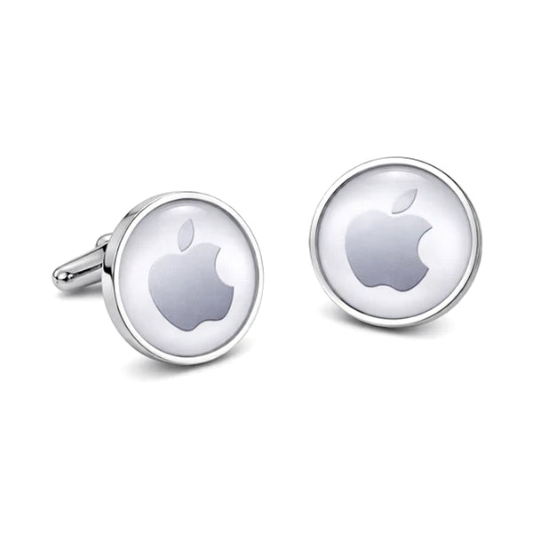 Manchetknopen Apple Zilver