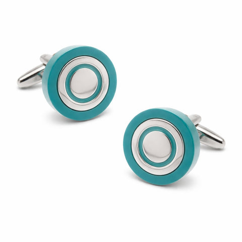 Manchetknopen Aqua Rond