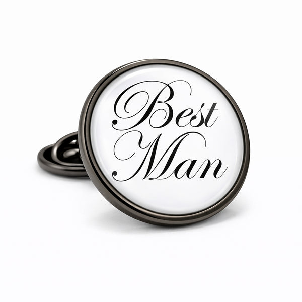 Revers Pin Best Man - Antraciet