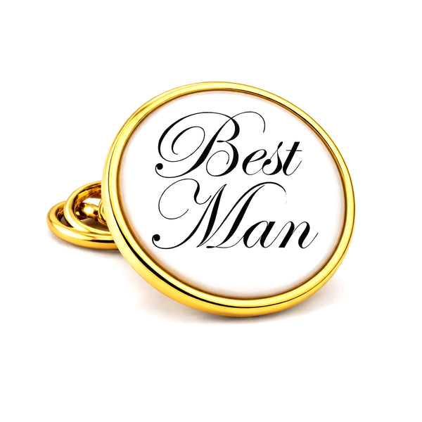 Revers Pin Best Man - Goudkleurig