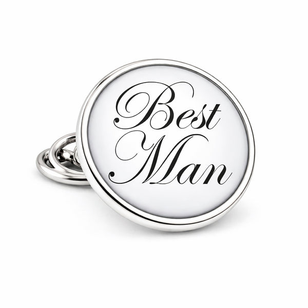 Revers Pin Best Man - Zilverkleurig