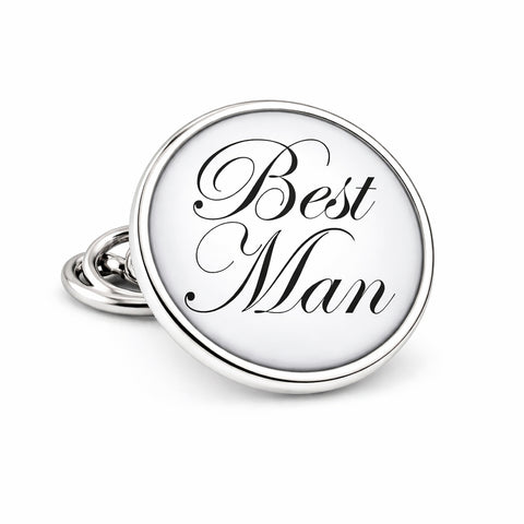 Revers Pin Best Man - Zilverkleurig