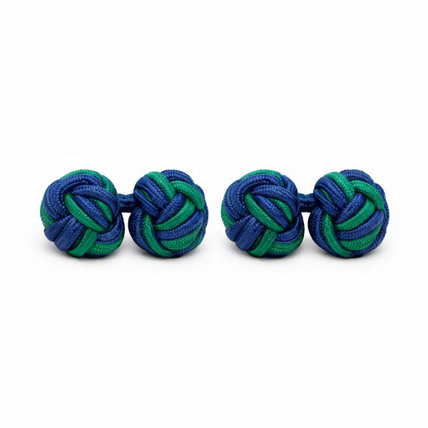 Bachelor Knots Manchetknopen – Blauw & Groen