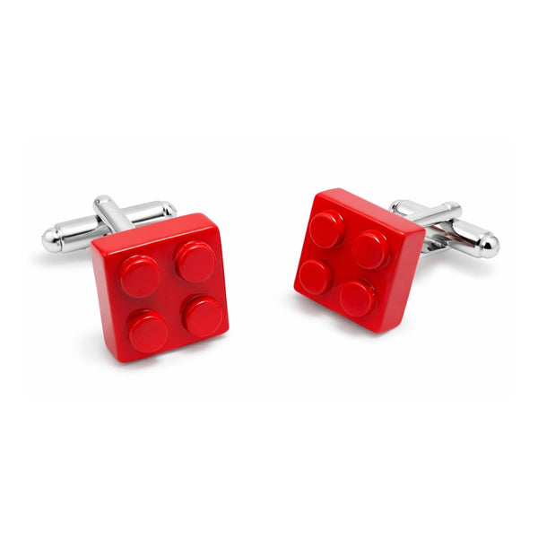 Manchetknopen Bouwsteen Rood