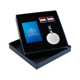 Holland 3-delige Giftset Koningsblauw Blauw | Manchetknopen, Creditcardhouder en Sleutelhanger