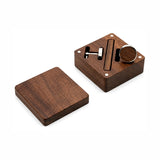 Houten Cadeauset met Manchetknopen en Dasschuif