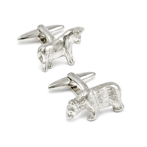 Manchetknopen Financieel Bull & Bear