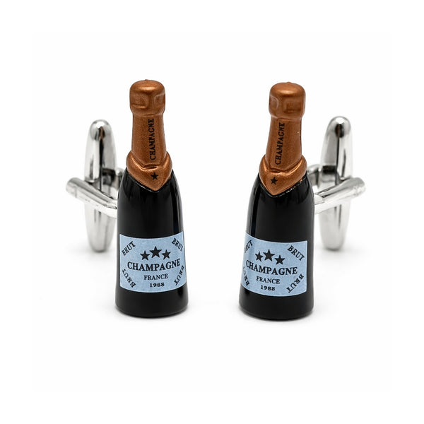 Manchetknopen Champagnefles