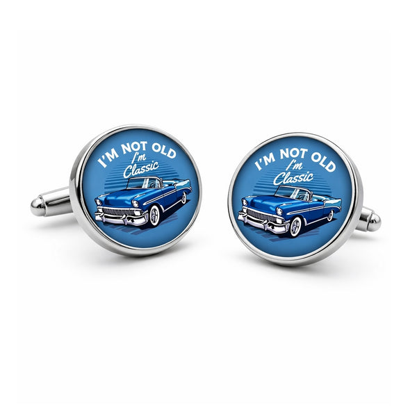 Manchetknopen I'm not old - I'm Classic Blauw