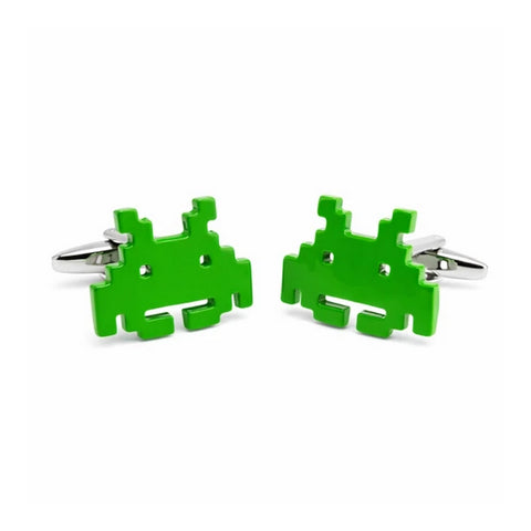 Manchetknopen Space Invaders