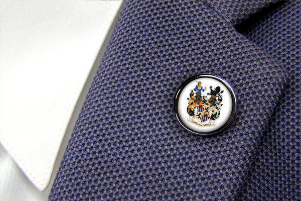 Revers Pin met uw eigen familiewapen - Antraciet