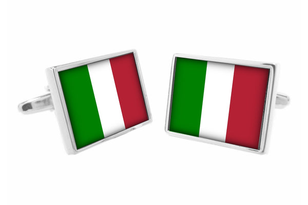 Manchetknopen Italiaanse vlag