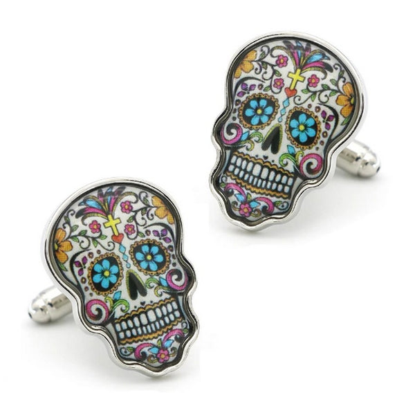 Manchetknopen Schedel Multicolor