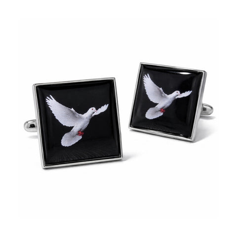 Manchetknopen afbeelding Witte Duif